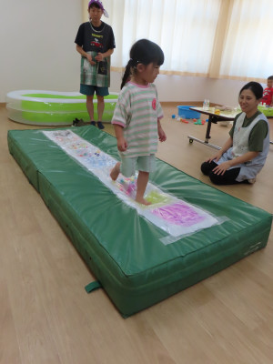 ひんやり橋に挑戦